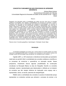 conceitos fundamentais nos processos de aprender geografia