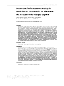 Importância da neuroestimulação medular no tratamento da