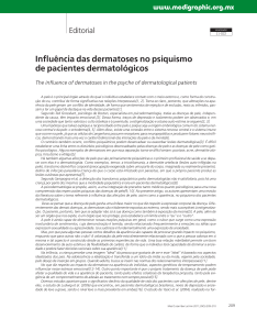 Influência das dermatoses no psiquismo de pacientes