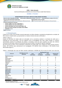 COES – Febre Amarela