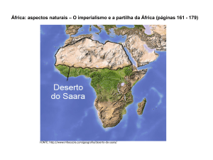 África: aspectos naturais – O imperialismo e a partilha da África