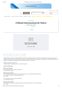 II Bienal Internacional de Teatro