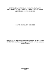 Dante Girardi - Banco de Teses e Dissertações do EGC