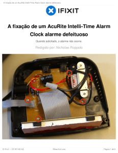 A fixação de um AcuRite Intelli-Time Alarm Clock alarme
