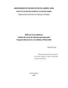 AIDS nos livros didáticos - nebad