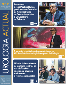 N.º 21 - Associação Portuguesa de Urologia