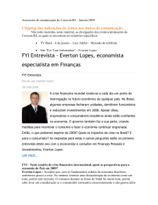 FYI Entrevista - Everton Lopes, economista - CORECON-RS