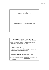 Aula 4- Concordância e uso da vírgula