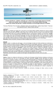 Anemia falciforme: cuidados realizados por enfermeiros na