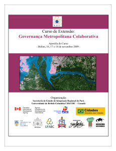 Governança Metropolitana Colaborativa