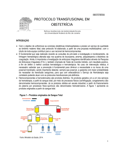 Protocolo Transfusional em Obstetrícia
