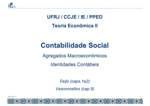 Contabilidade Social - Instituto de Economia