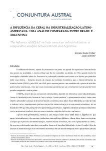 A INFLUÊNCIA DA CEPAL NA INDUSTRIALIZAÇÃO LATINO