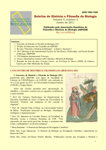 Boletim de História e Filosofia da Biologia, volume 5