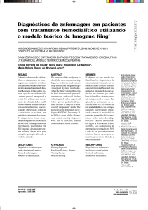 Diagnósticos de enfermagem em pacientes com tratamento