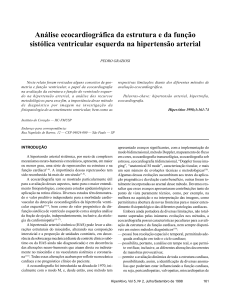 Análise ecocardiográfica da estrutura e da função sistólica