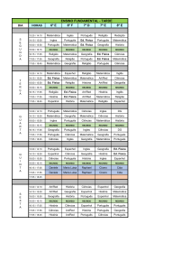 ENSINO FUNDAMENTAL - TARDE 6º E 6º F 7º D 7º E 8º E