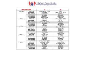 semana horario 7a 7b produção de texto ingles historia produção