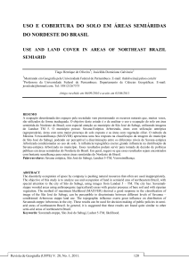 uso e cobertura do solo em áreas semiáridas do nordeste do brasil