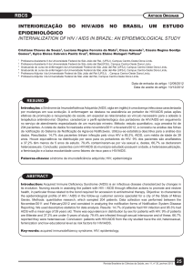 Interiorização do HIV/AIDS no Brasil: Um Estudo Epidemiológico