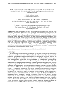 Uso de geoprocessamento para identificação das - DSR