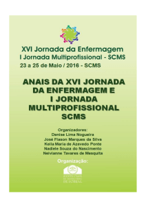 Anais da XVI Jornada de Enfermagem e I Jornada Multiprofissional