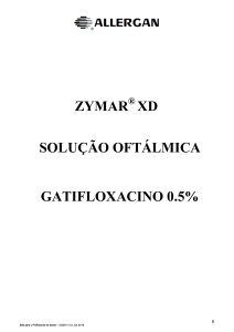 ZYMAR XD SOLUÇÃO OFTÁLMICA GATIFLOXACINO 0.5%