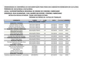 - SRE Coronel Fabriciano/SEEMG