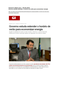 Portal G1 (Globo.com) - Instituto Acende Brasil