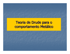 Modelo de Drude - Instituto de Física / UFRJ