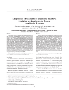 Diagnóstico e tratamento de aneurisma da artéria