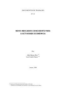 novo indicador coincidente para a actividade económica