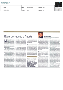 Ética corrupção e fraude