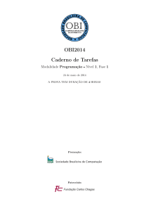OBI2014 Caderno de Tarefas