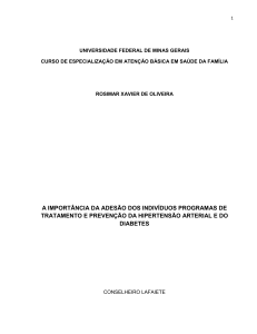 A IMPORTÂNCIA DA ADESÃO DOS INDIVÍDUOS PROGRAMAS DE