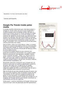 Google Flu Trends traído pelos media