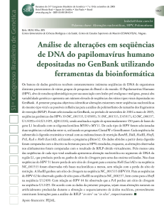 Análise de alterações em seqüências de DNA do papilomavírus