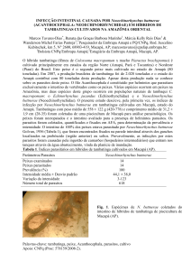 INFECÇÃO INTESTINAL CAUSADA POR Neoechinorhynchus
