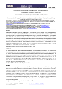 Percepções dos trabalhadores de enfermagem acerca dos