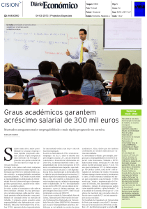 Graus académicos garantem acréscimo salarial de 300 mil euros
