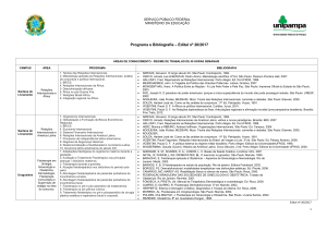 Programa e Bibliografia – Edital nº 20/2017