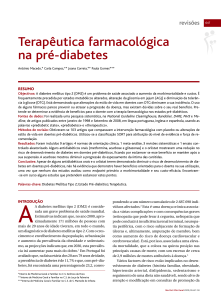 Terapêutica farmacológica na pré-diabetes