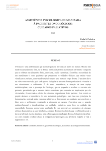 assistência psicológica humanizada à pacientes