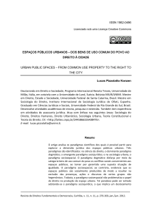 issn 1982-0496 espaços públicos urbanos – dos bens de uso