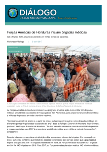 Forças Armadas de Honduras iniciam brigadas médicas