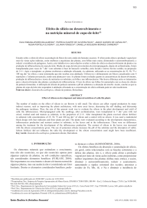 Efeito do silício no desenvolvimento e na nutrição mineral de copo