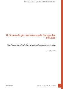 O Círculo de giz caucasiano pela Companhia