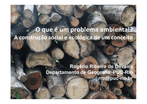 O que é um problema ambiental? - NIMA PUC-Rio
