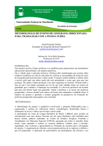 metodologias de ensino de geografia direcionada para - cepae-ufu