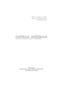 nuntius antiquus - Portal de Periódicos da Faculdade de Letras